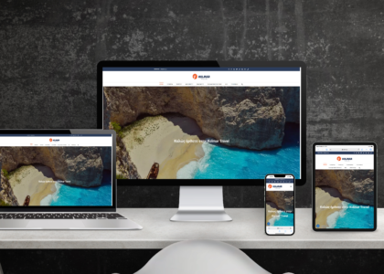 Multiple screen sizes showing the homepage of Kolmar Travel