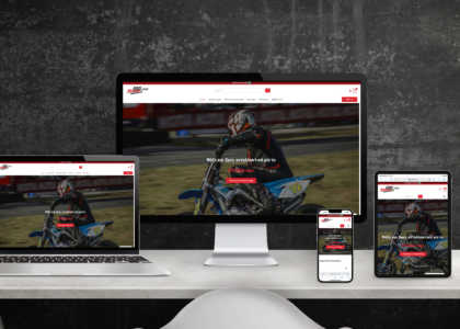 Multiple screen sizes showing the homepage of pool about